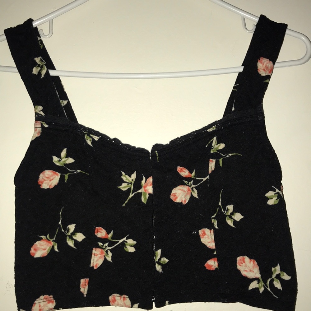 Button down crop top